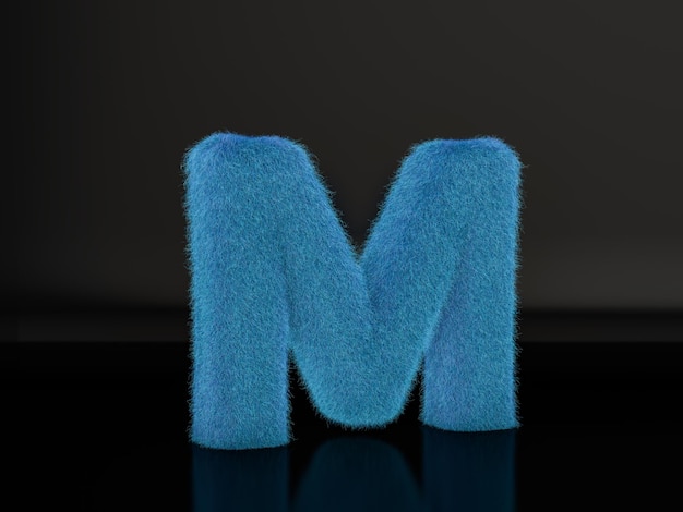 毛皮字母M