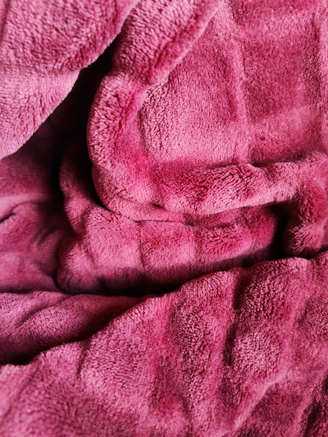 fur plaid burgundy closeup texture