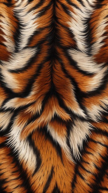 the fur of the tiger