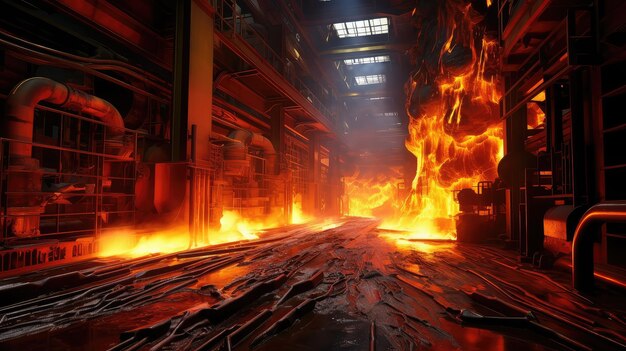 Furnace melting steel mill