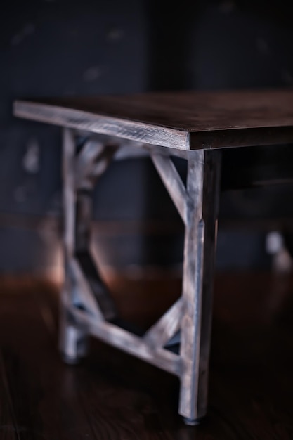 furniture coffee table loft, vintage interior item, inside the house