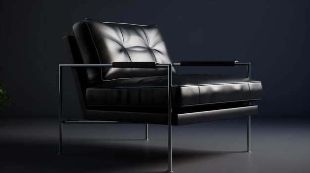 Фото Мебель на современных роскошных обоях hd 8k стоковая фотография