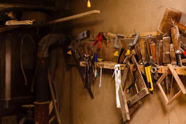 Furniture production in a carpenter's workshop