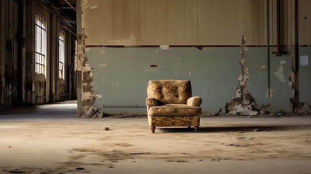 Furniture in vacant space