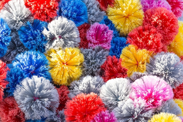 Furry colored balls background