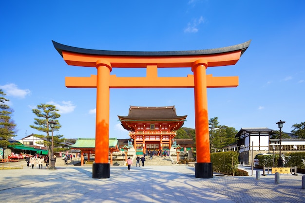 Fushimi Inari Shrine on February 24, 2014 at Kyoto, Japan.