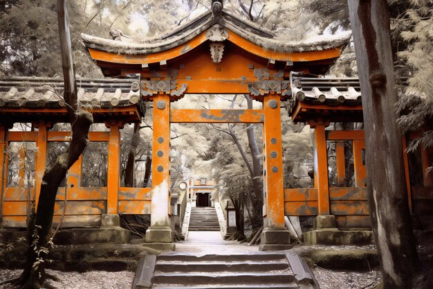 写真 日本の京都にあるフシミ・イナリ・タイシャ神社