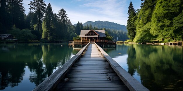 Fusine Lake heldere ochtend