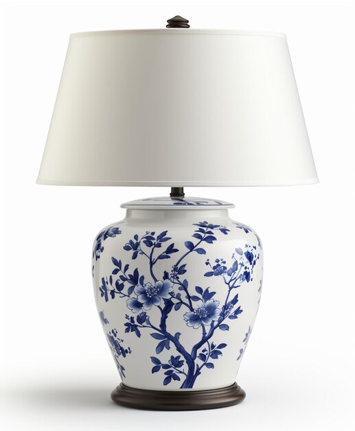 Photo a fusion of chinese and islamic elegance in table lamp design