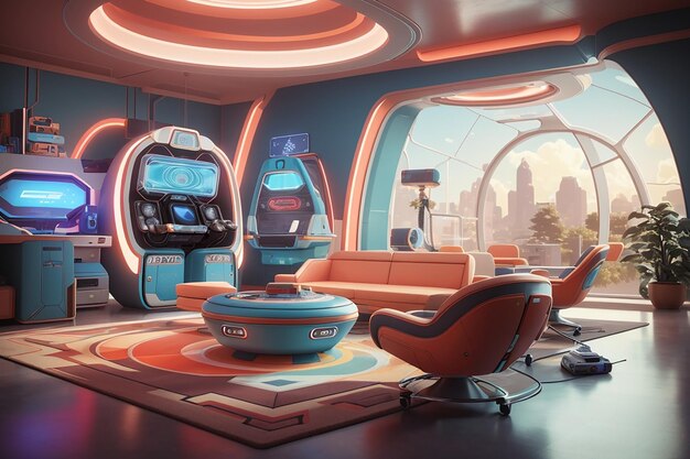 Premium Photo  A Fusion of Nostalgia and Innovation in VR Gaming