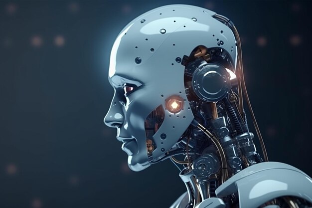 사진 미래의 ai 로봇과 사이보그가 인류를 재정의하다