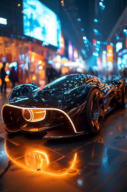 Photo future of autonomus automobil