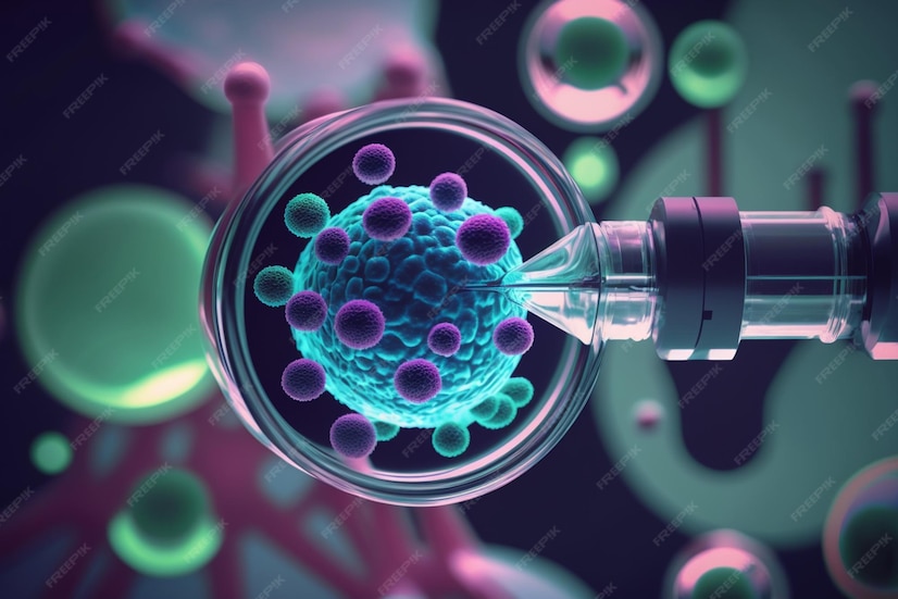 Premium Photo  The Future of Biotechnology Amazing CloseUp of a 