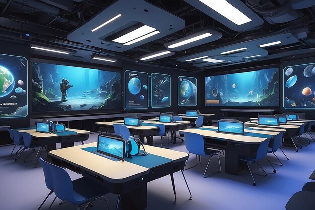 Photo future classroom odyssey immersive learning experience