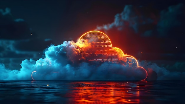 future cloud computing services offer data storage and computing power without user management concept cloud computing data storage computing power user management future services