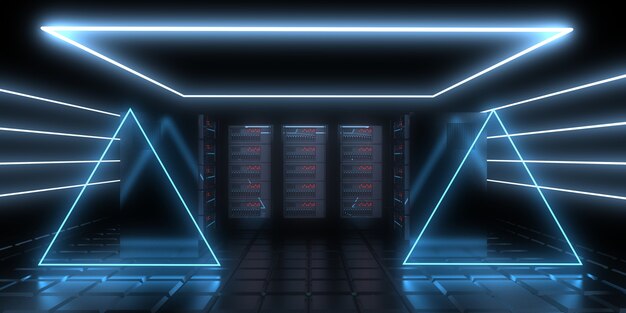 future datacenter concept. illustration