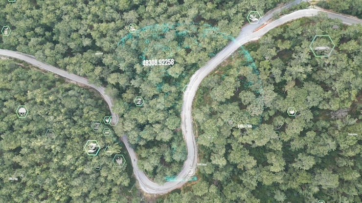 Photo future environmental conservation and sustainable esg modernization development by using