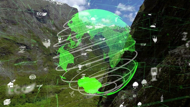 Conservazione ambientale futura e sviluppo sostenibile della modernizzazione esg