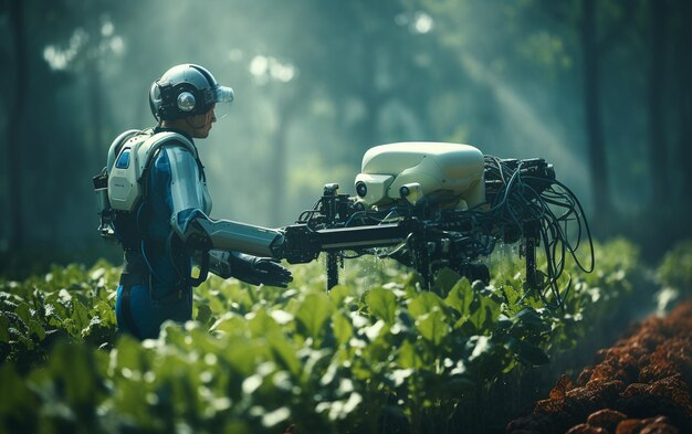 Foto il futuro della tecnologia agricola