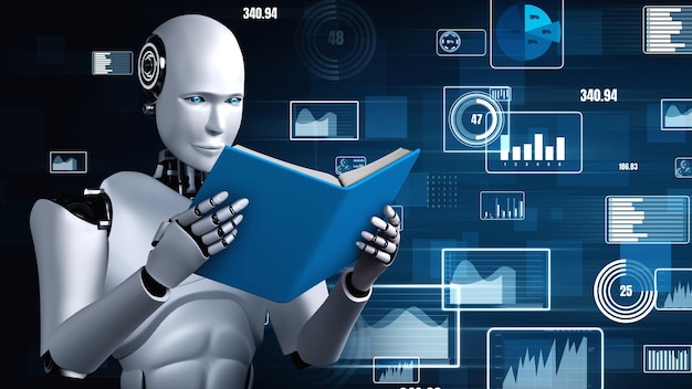 Управление финансовыми технологиями будущего роботом-гуминоидом с искусственным интеллектом использует машинное обучение