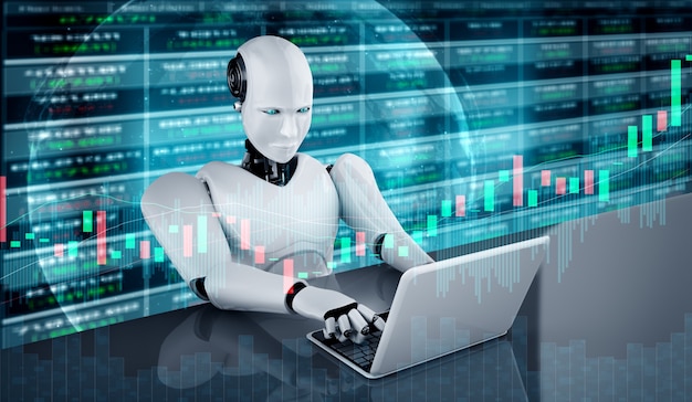 Future financial technology controlled by AI robot using machine learning