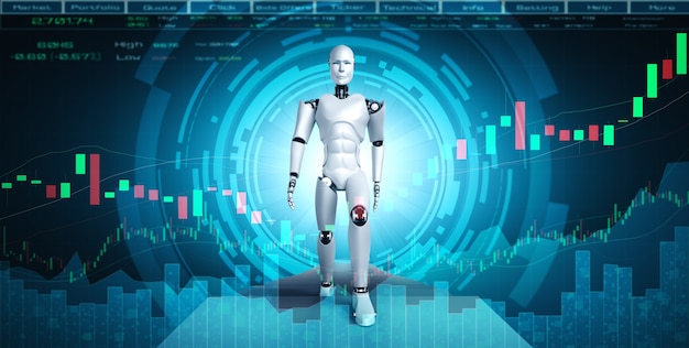 Future financial technology controlled by AI robot using machine learning