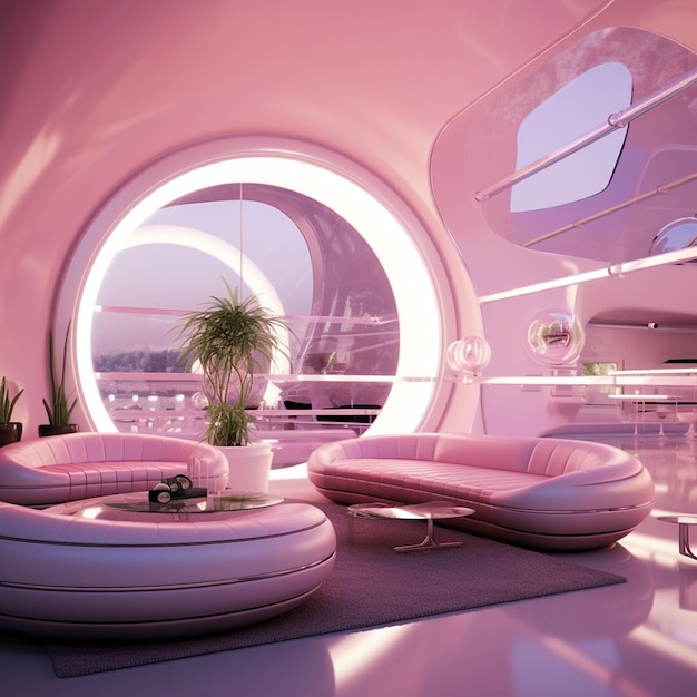 Future Interior Design of home in Pink