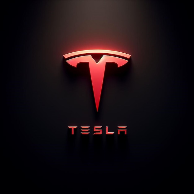 Photo the future in a logo teslas emblem defining the pathway to sustainable mobility