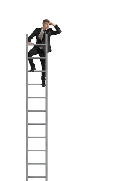 Man Climbing Ladder Images - Free Download on Freepik