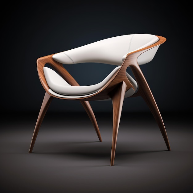 Futurist Chair By Alexander Tujia Elegant Line Work And Uhd Image