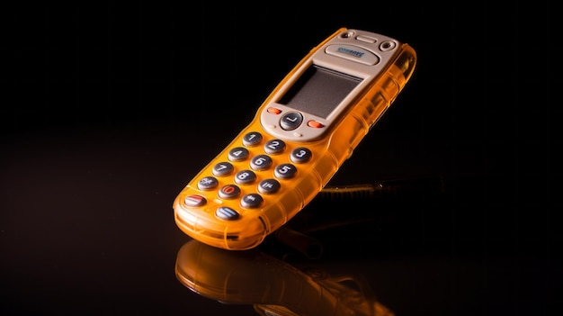 Futurist Precision Dark Amber Cell Phone With Side Screen