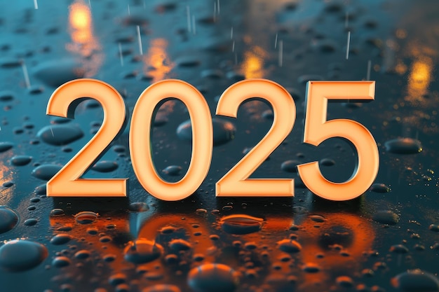 미래의 2025 타이포그래피 디자인
