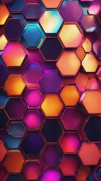 Futuristic abstract background hexagon network pattern geometry shape texture art