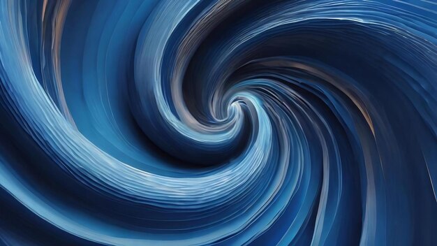 Futuristic abstract blue background with wavy water spiral light texture illustration for presentati