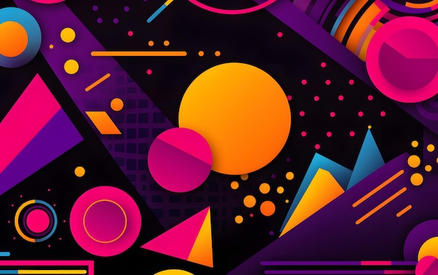 Futuristic abstract colorful background