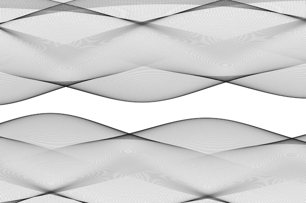 Futuristic abstract dark wavy lines on white background creative art for the design of business cards posters banners and presentations