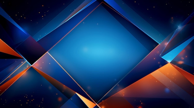 Futuristic Abstract Geometric dark blue Backgroundspace for text in middle