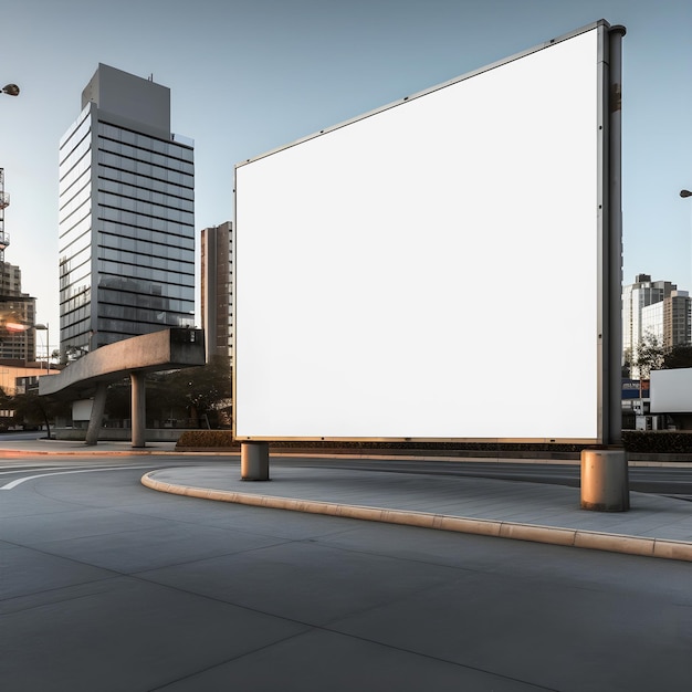 Futuristic Advertising Create a Blank Canvas for Your Next Billboard