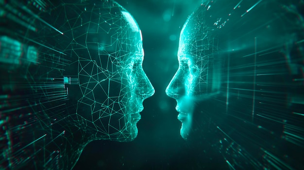 Futuristic AI Avatars and Digital Doubles HumanMachine Interaction
