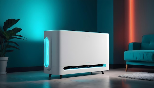 futuristic air purifier conditioner temperature 15