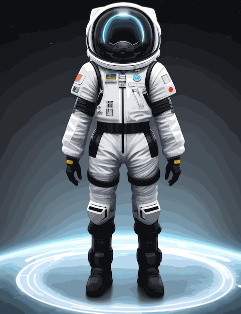 Futuristic astronaut suit