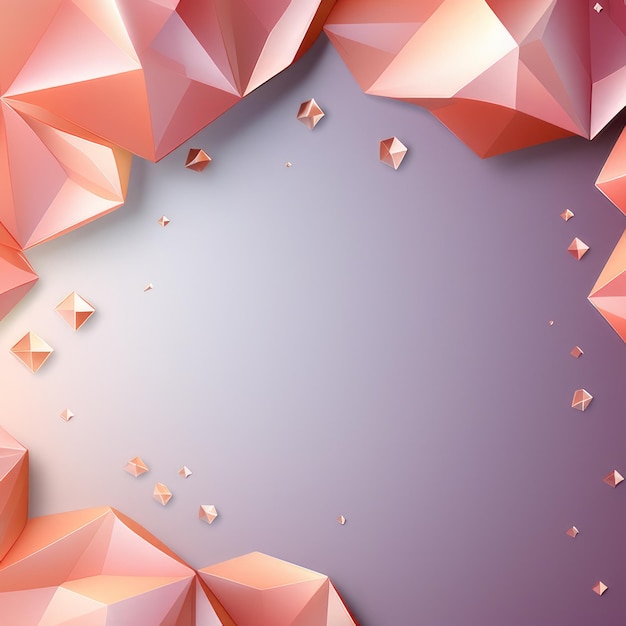 Futuristic background with polygonal faces diamonds with space for text