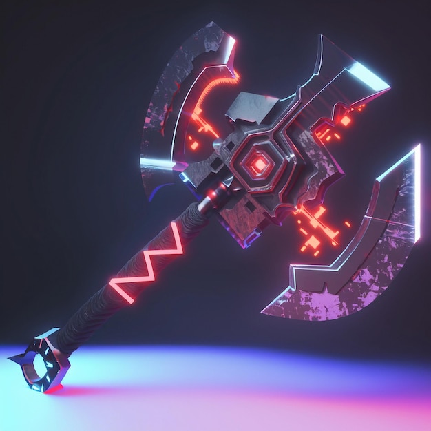 Futuristic Battle Axe