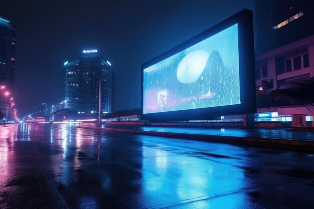 futuristic Billboard Mockup and Outdoor Advertising