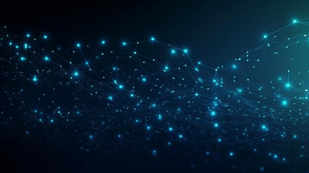 Futuristic blue light digital technology background