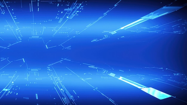 Futuristic blue technology style background