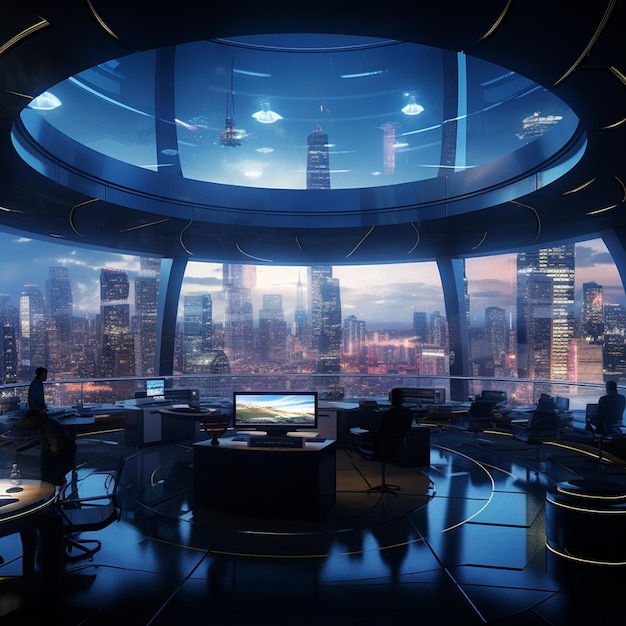 Futuristic business environment