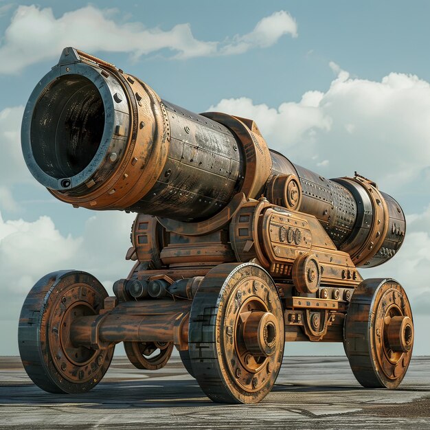 Photo futuristic cannon