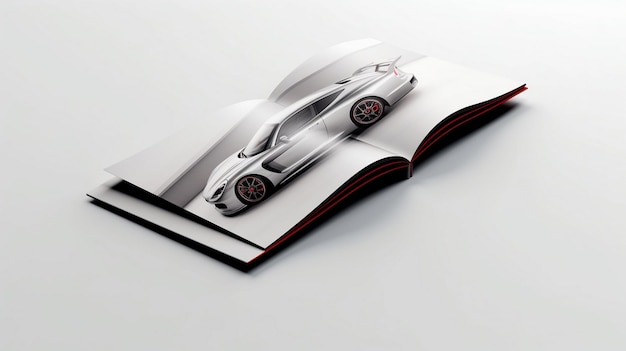 Futuristic car brochure