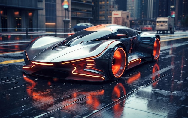 Photo futuristic car conceps